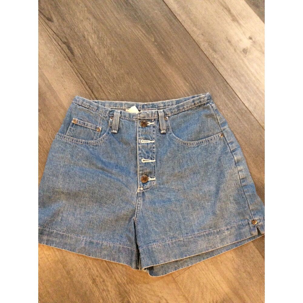 Vintage 90's Canyon River Blues Size 5 Button Fly High Waist High Jean Shorts